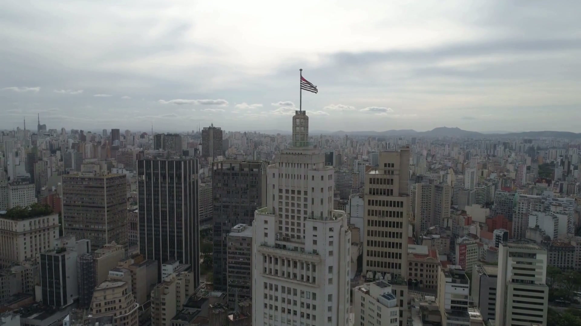 Vista aérea do centro de São Paulo.